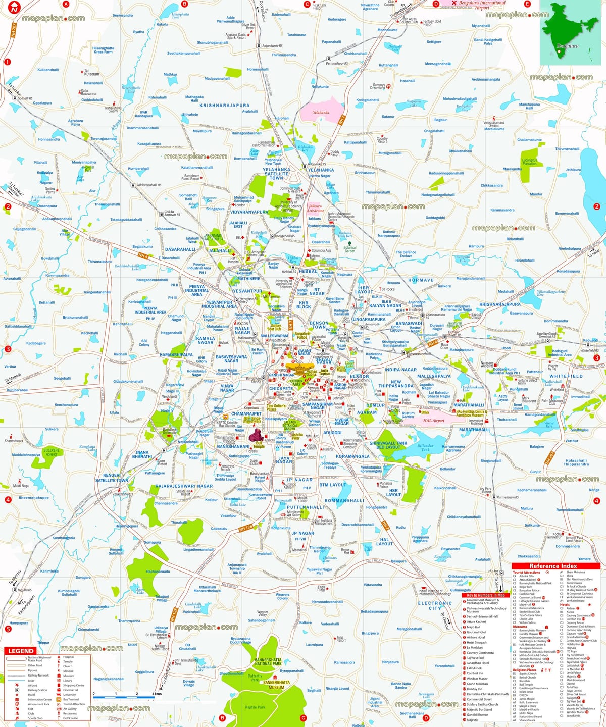 Bangalore kote touris kat jeyografik