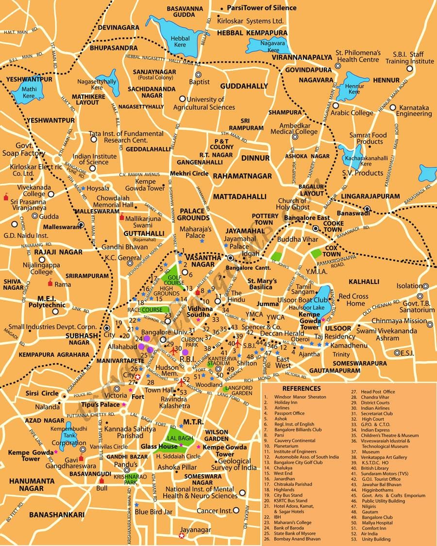 Banglore kote touris kat jeyografik