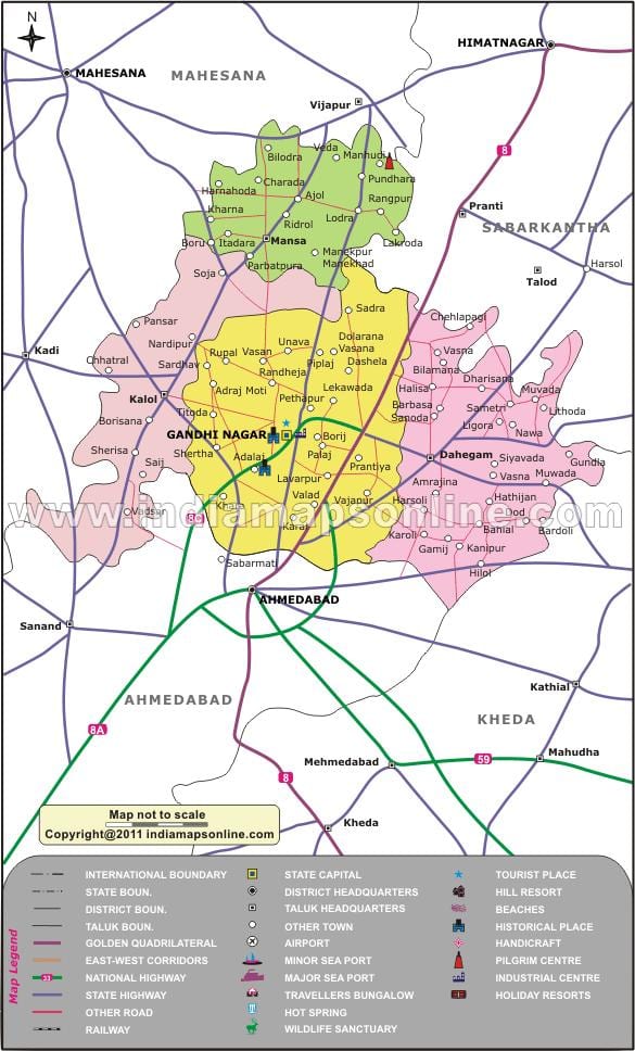 Bangalore gandhinagar kat jeyografik