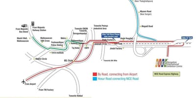Kat jeyografik nan Bangalore Entènasyonal Egzibisyon Centre