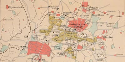 Bangalore fin vye granmoun kat jeyografik