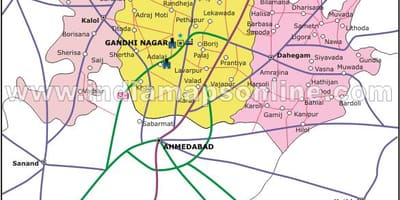 Bangalore gandhinagar kat jeyografik