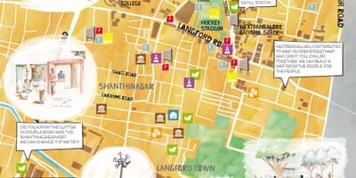 Komèsyal street Bangalore fè makèt kat jeyografik