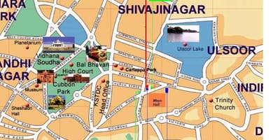 Ulsoor Bangalore kat jeyografik